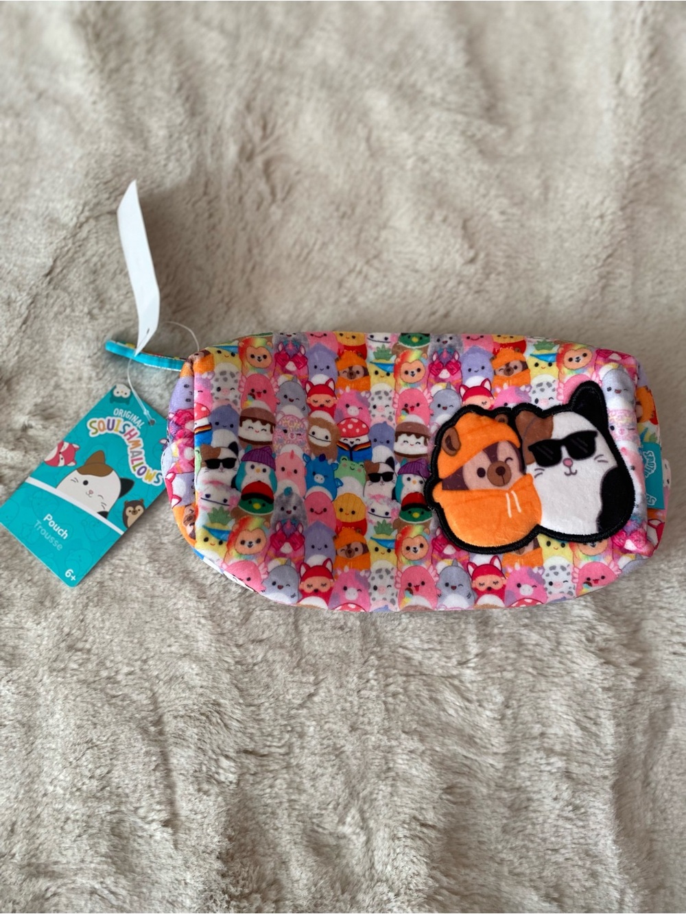 Squishmallows original all characters with Cam&Hans plush fabric pouch
